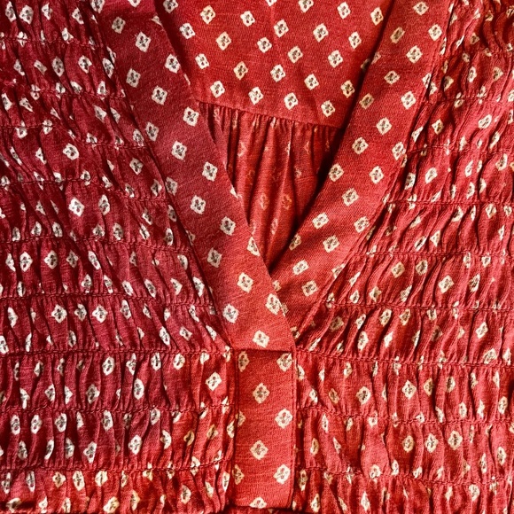 Lucky Brand Coral and White Sleeveless Blouse - Picture 3 of 4